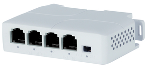 Smartec ST‑NE003MB‑MS — 3‑портовый PoE‑повторитель с uplink, увеличение дальности до 250 м, грозозащита