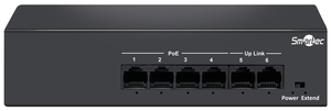 Smartec ST‑NS204MB‑MD — 4‑портовый PoE‑коммутатор для видеонаблюдения и СКУД