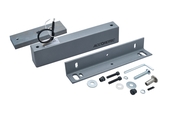 Электромагнитный замок Accordtec ML‑180K (AT‑15309), серебряный металлик, 180 кг, с уголком