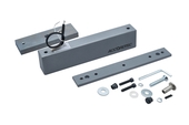 Электромагнитный замок Accordtec ML‑180K (AT‑15310), серебряный металлик, 180 кг, с планкой
